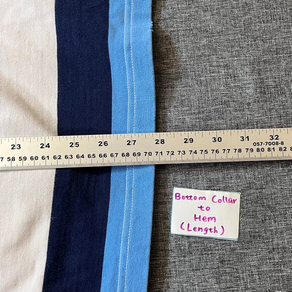 Ralph Lauren Rugby Crest Patch Striped Long Sleeve Shirt - Men's Size S - Blue - Picture 13 of 15